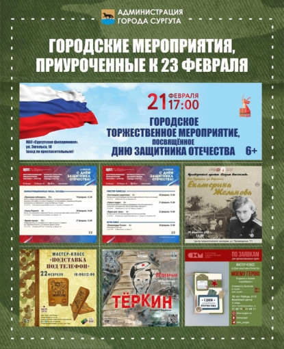Городские мероприятия, приуроченные к 23 февраля Городские мероприятия, приуроченные к 23 февраля.